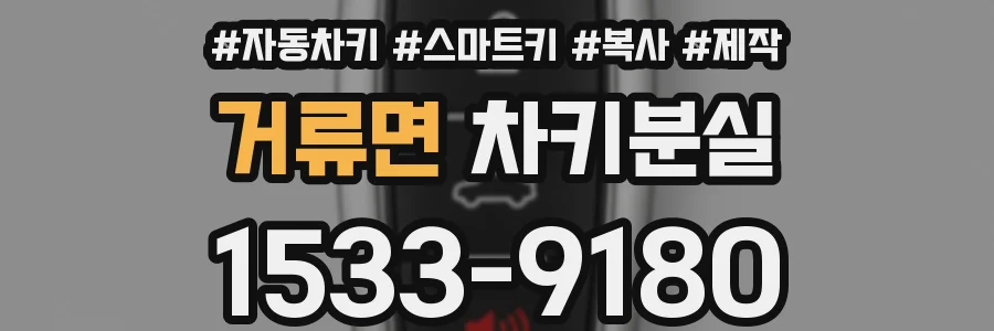거류면 차키분실