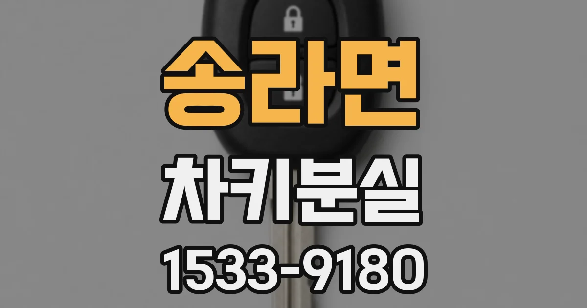 송라면 차키분실