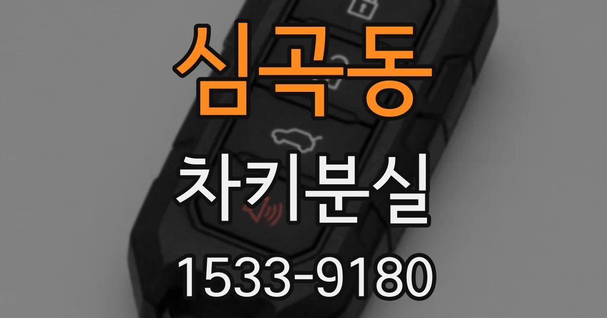 심곡동 차키분실