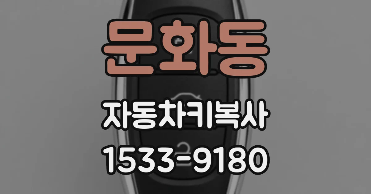 문화동 자동차키복사