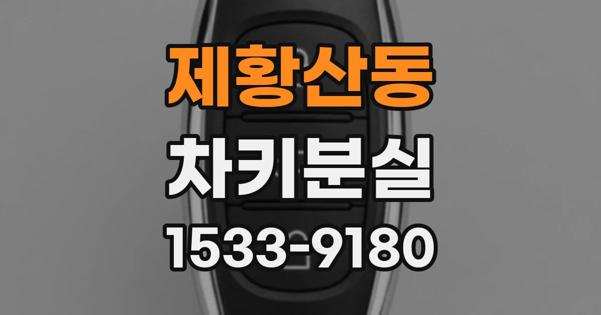 제황산동 차키분실
