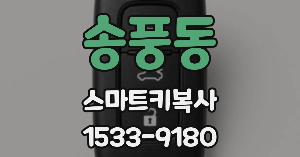 송풍동 스마트키복사