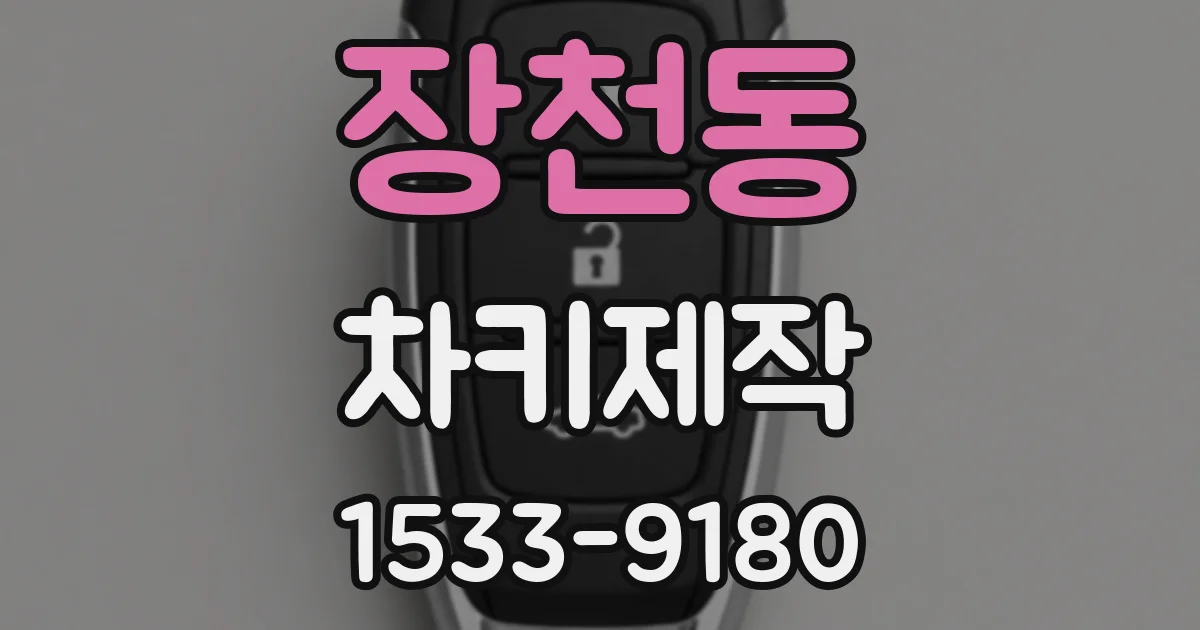 장천동 차키제작