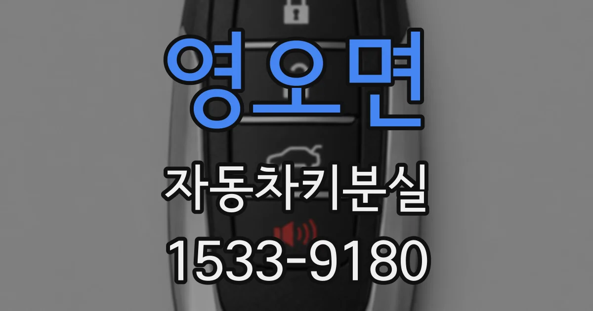 영오면 자동차키분실