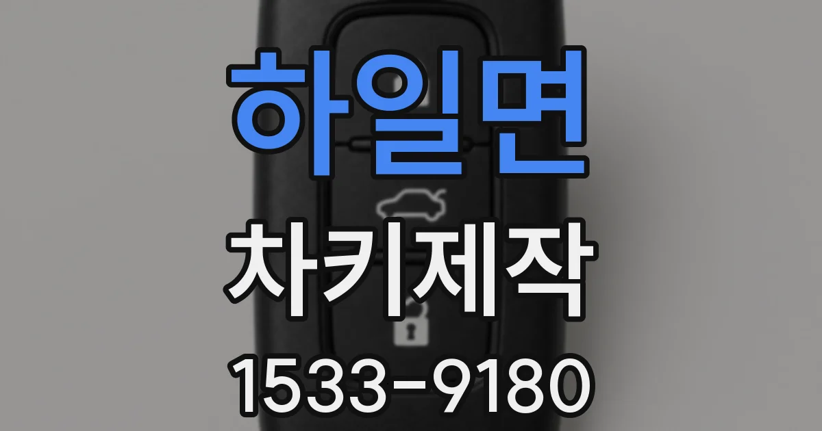 하일면 차키제작