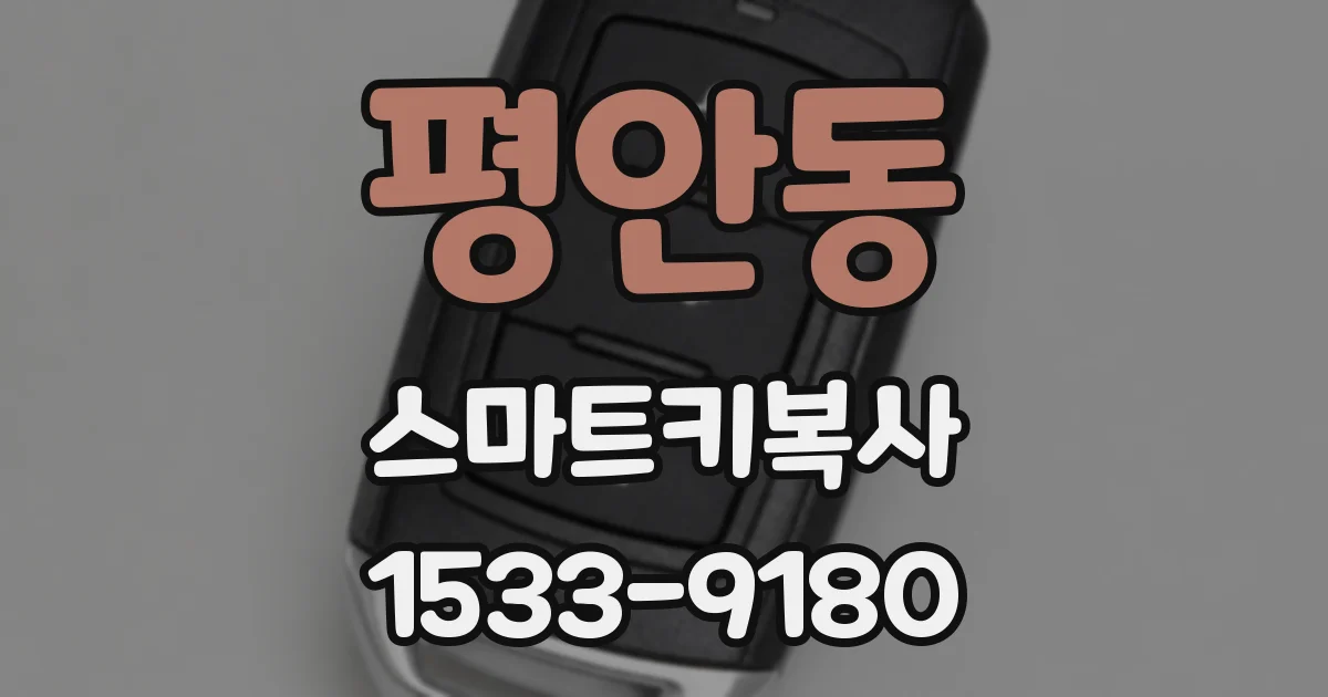 평안동 스마트키복사