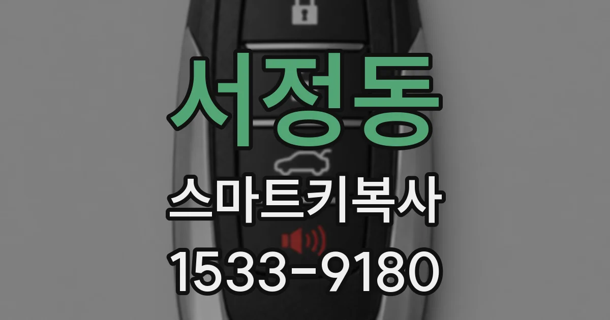 서정동 스마트키복사