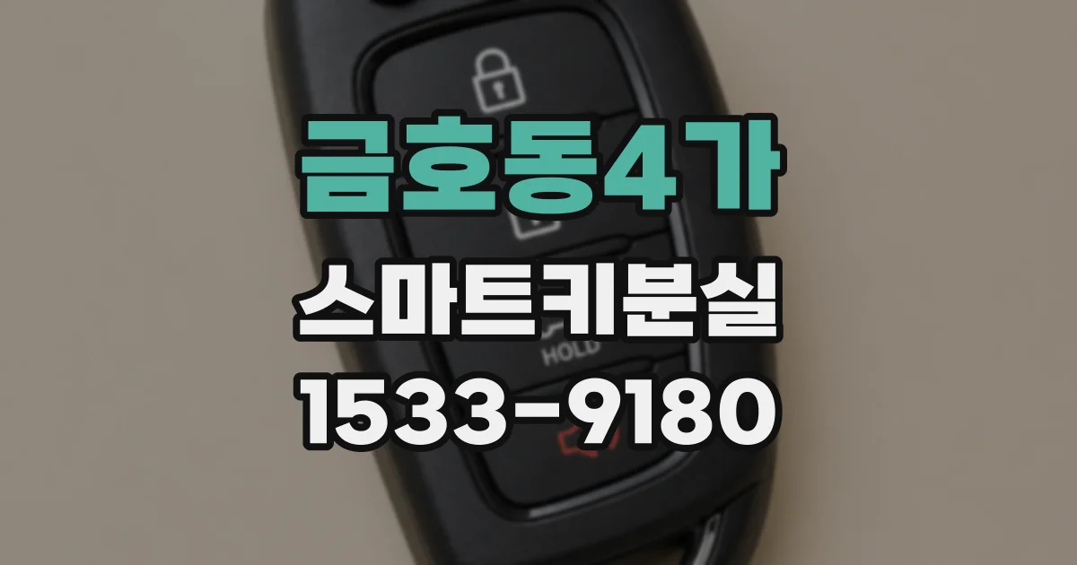 금호동4가 스마트키분실