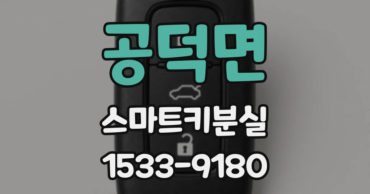 공덕면 스마트키분실