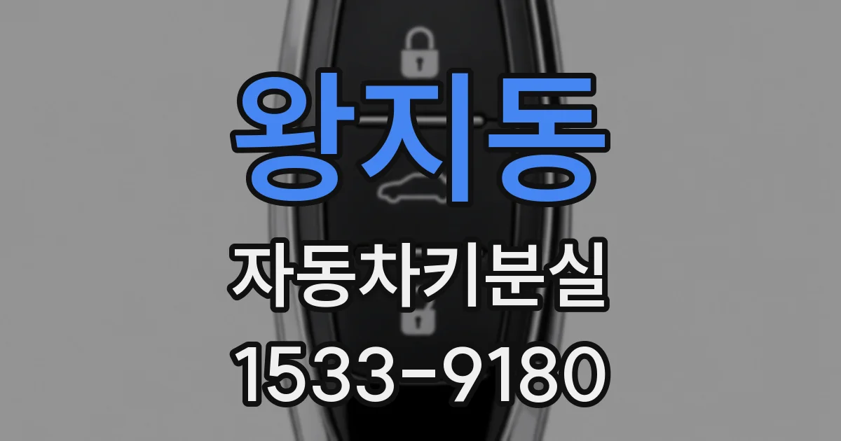 왕지동 자동차키분실