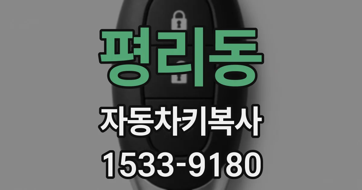 평리동 자동차키복사
