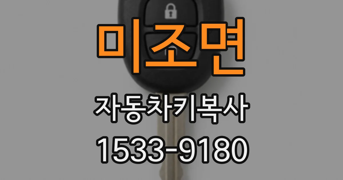 미조면 자동차키복사