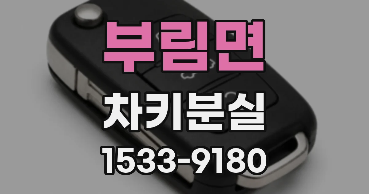 부림면 차키분실