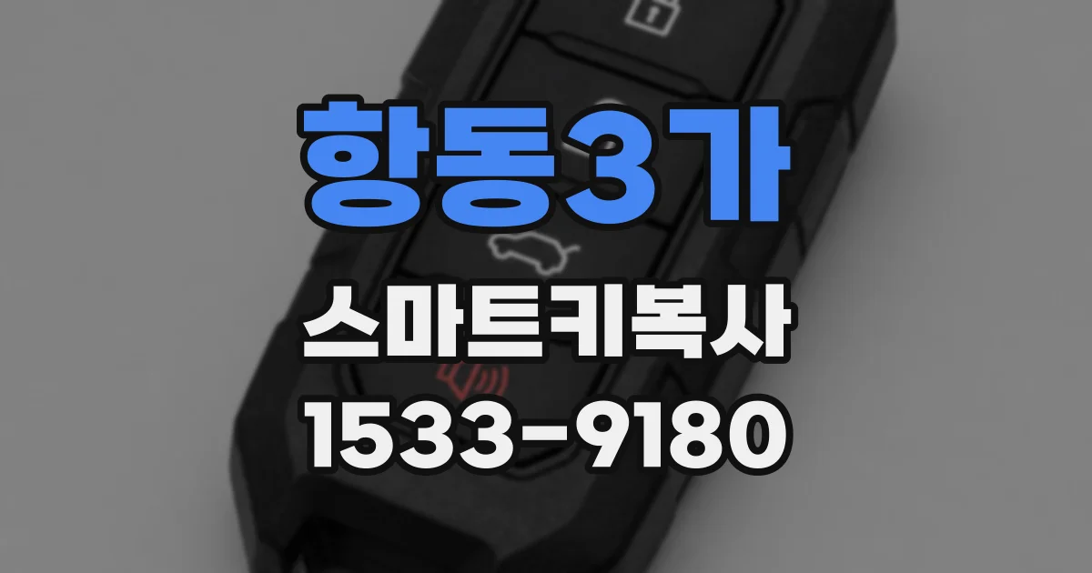 항동3가 스마트키복사