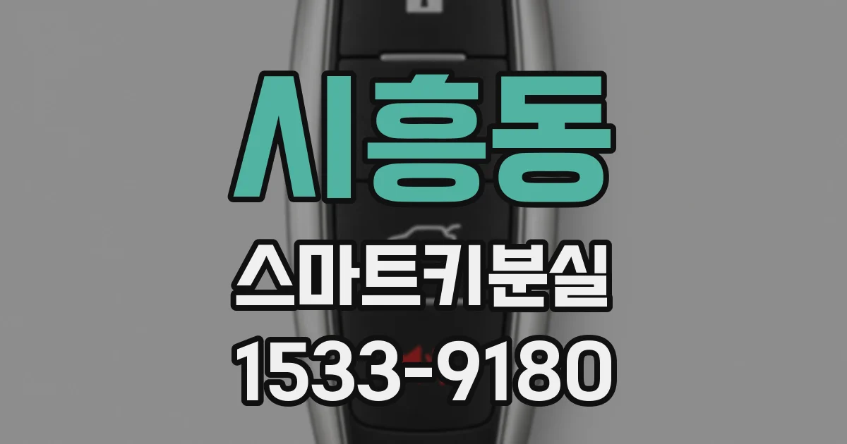 시흥동 스마트키분실