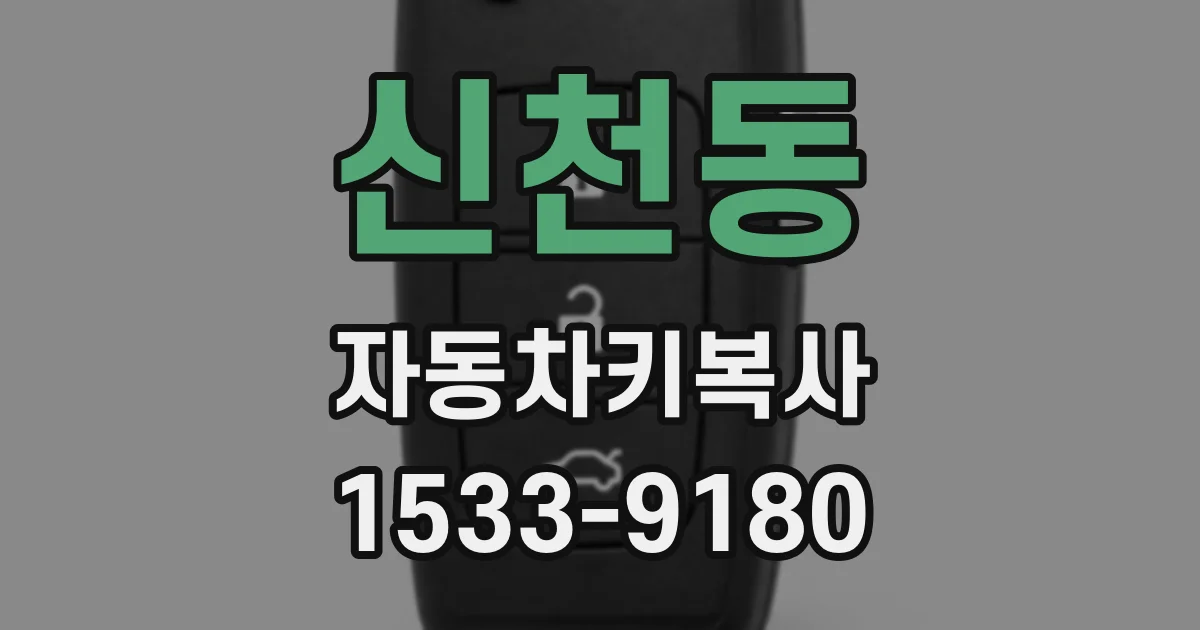 신천동 자동차키복사