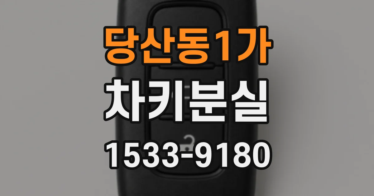 당산동1가 차키분실