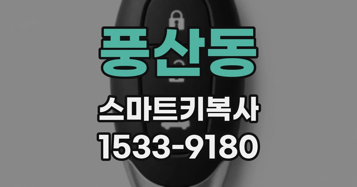 풍산동 스마트키복사