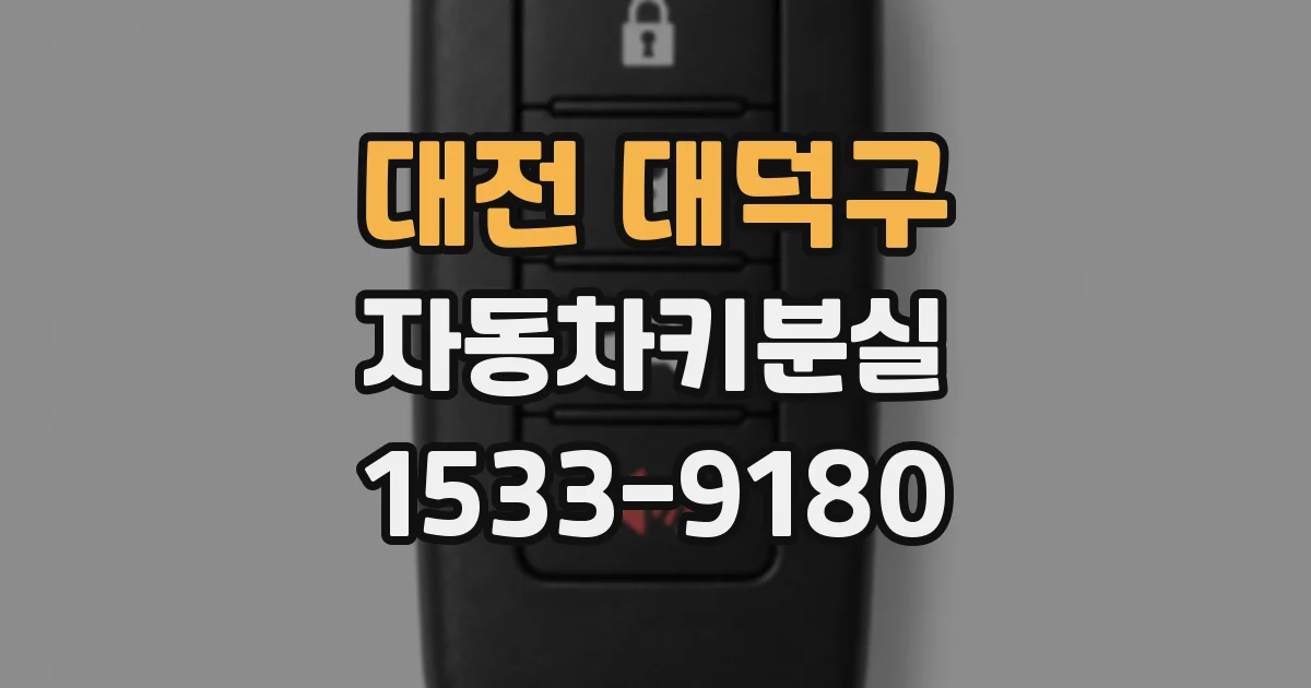 대전 대덕구 자동차키분실