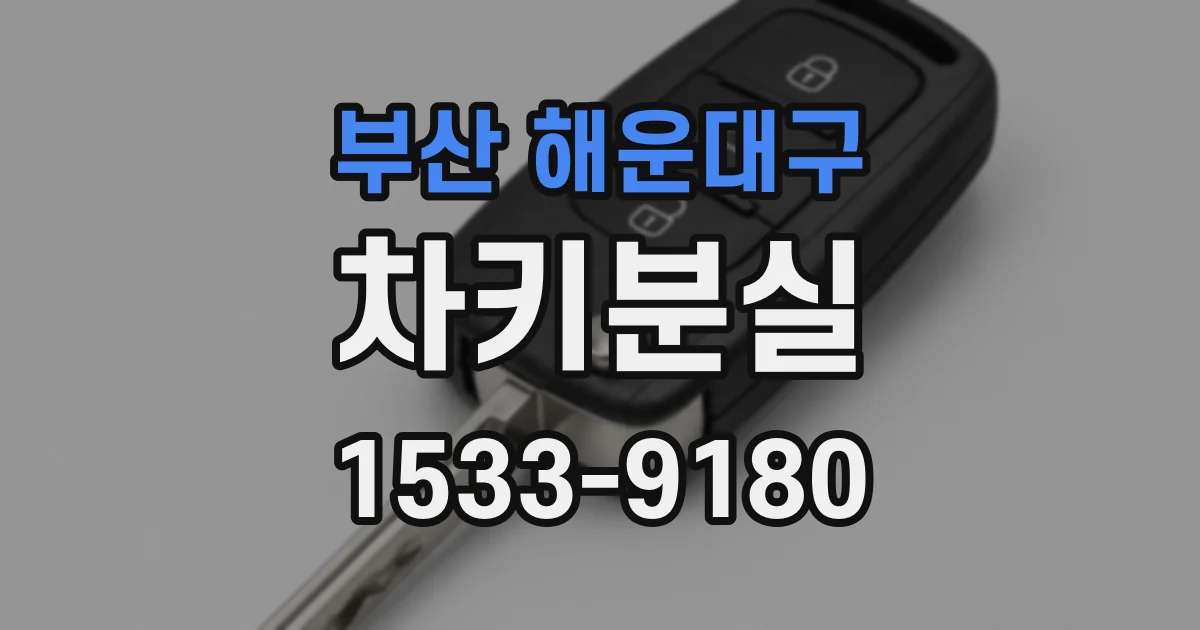 부산 해운대구 차키분실