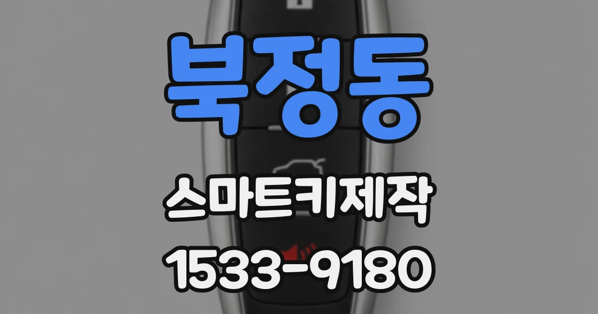 북정동 스마트키제작