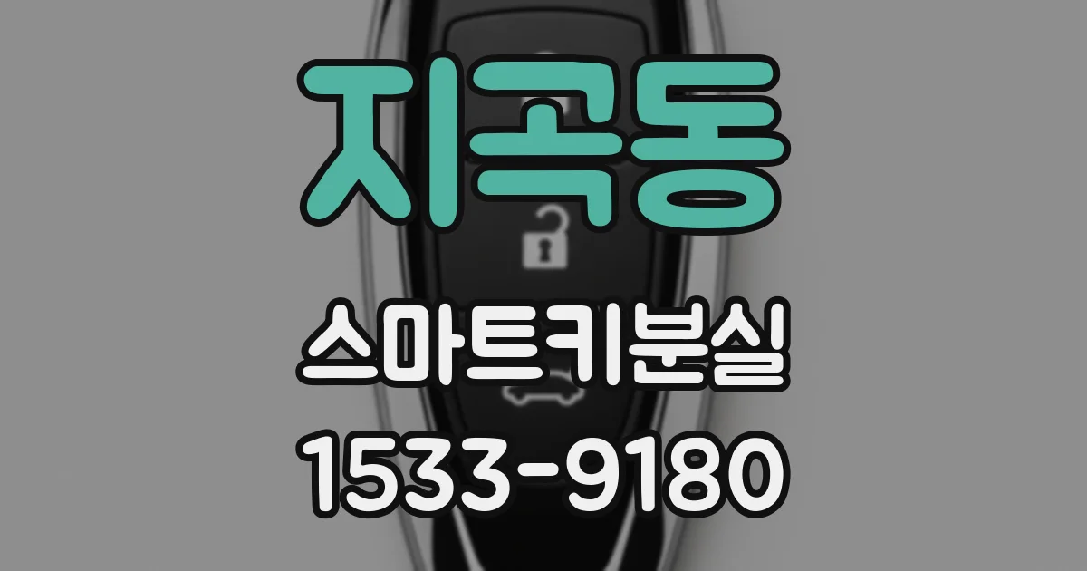지곡동 스마트키분실