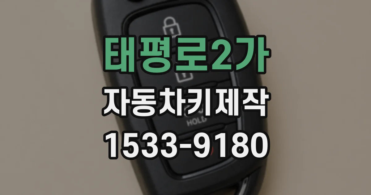 태평로2가 자동차키제작