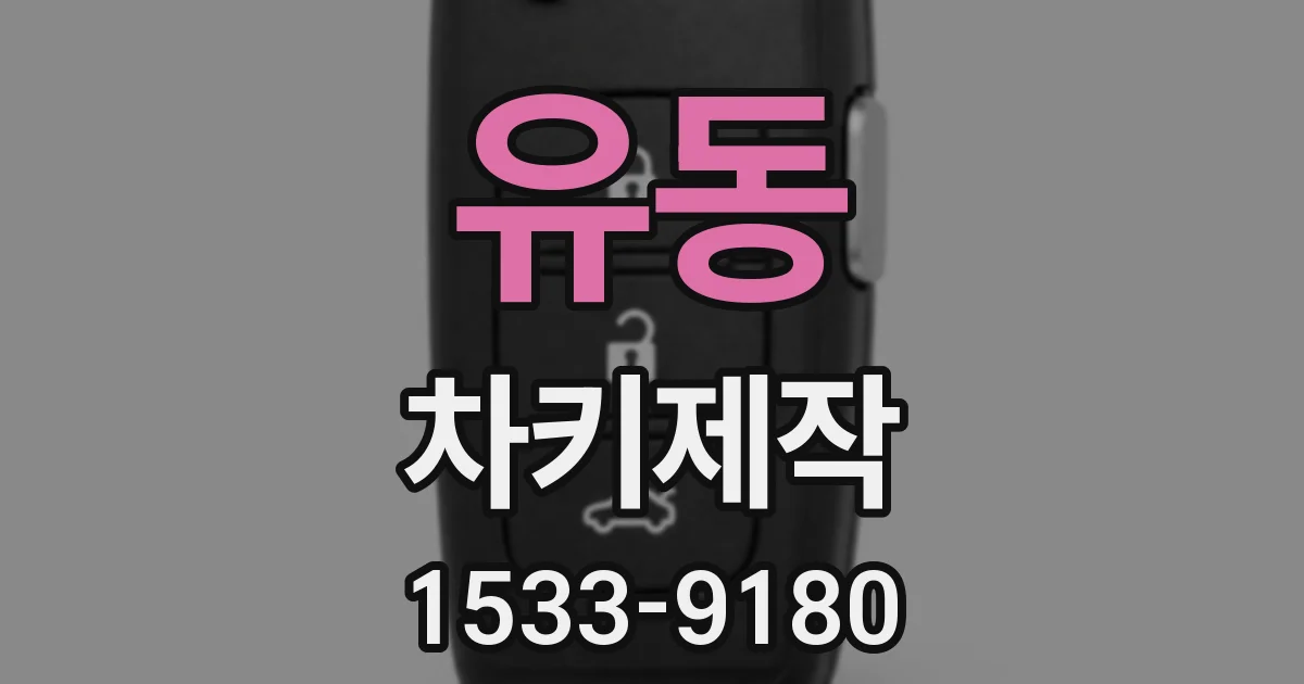 유동 차키제작