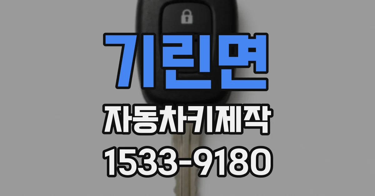 기린면 자동차키제작