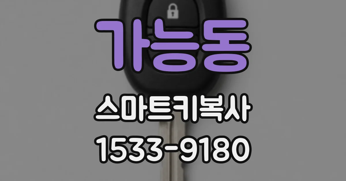 가능동 스마트키복사