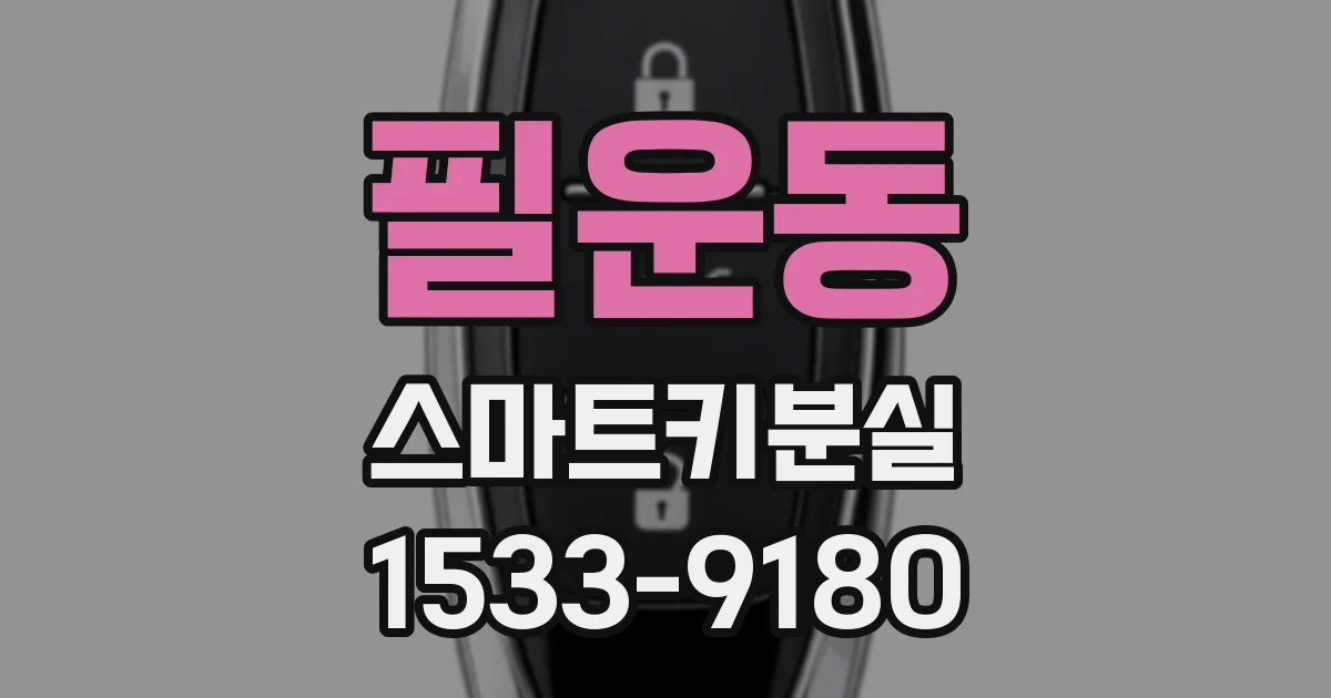 필운동 스마트키분실