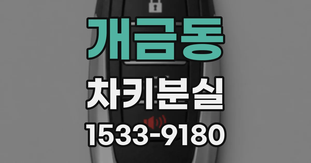 개금동 차키분실