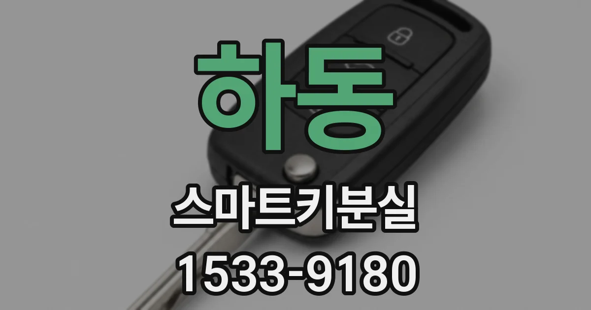 하동 스마트키분실