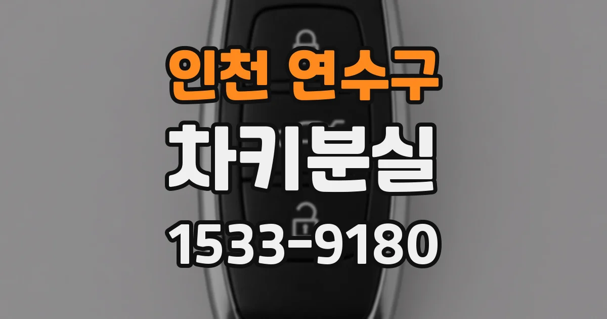 인천 연수구 차키분실