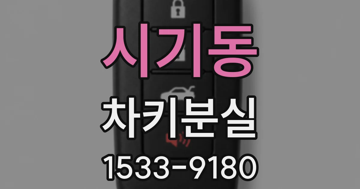 시기동 차키분실