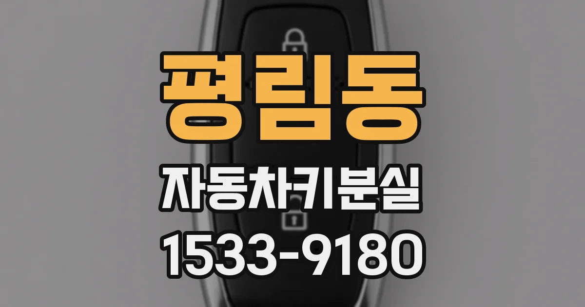 평림동 자동차키분실