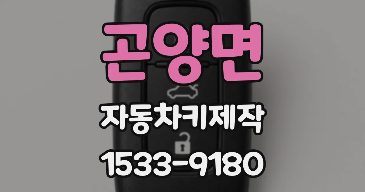 곤양면 자동차키제작