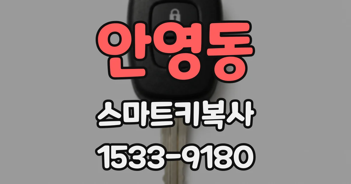 안영동 스마트키복사