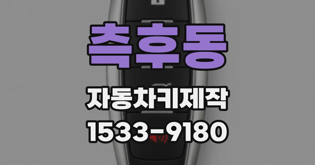 측후동 자동차키제작