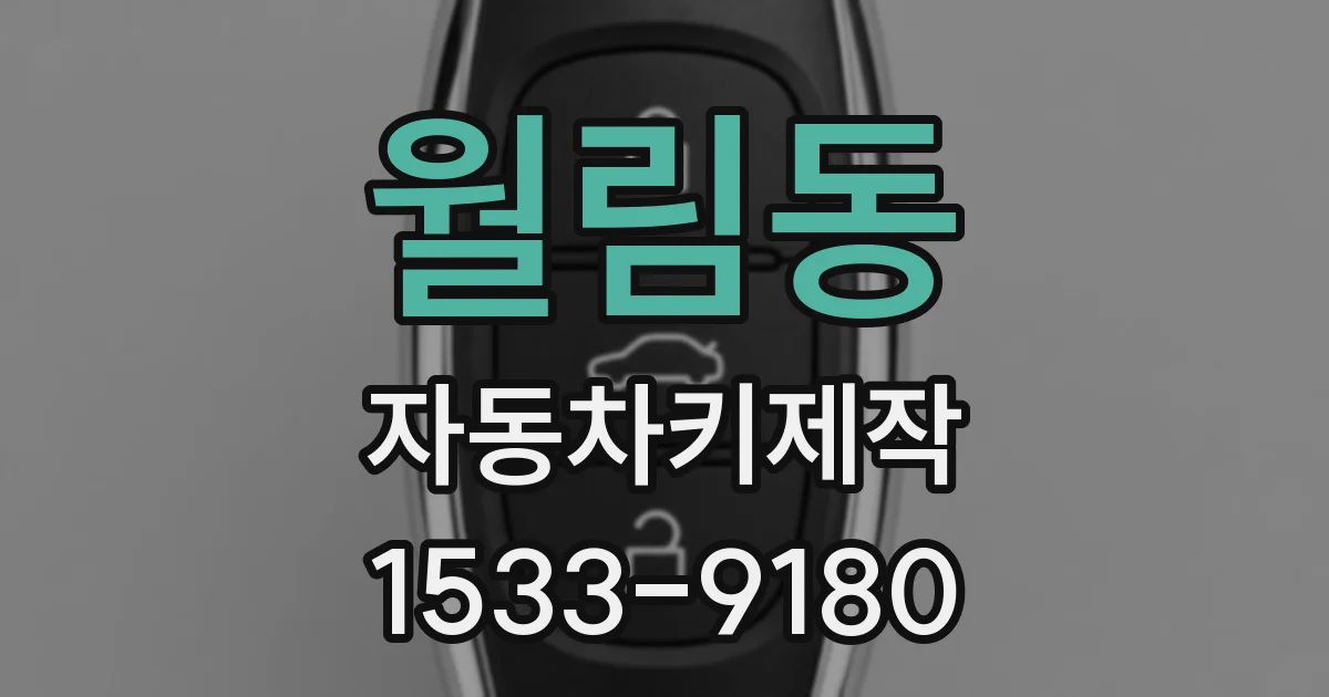 월림동 자동차키제작