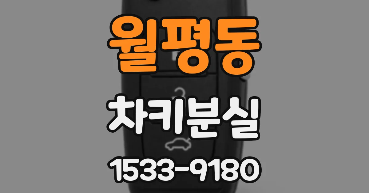 월평동 차키분실