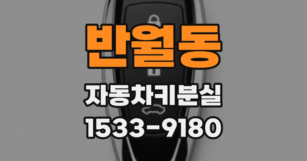 반월동 자동차키분실
