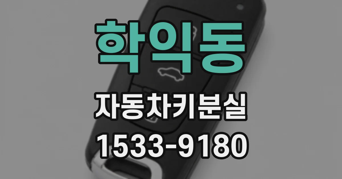 학익동 자동차키분실