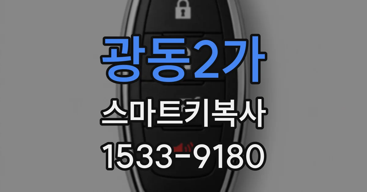 광동2가 스마트키복사