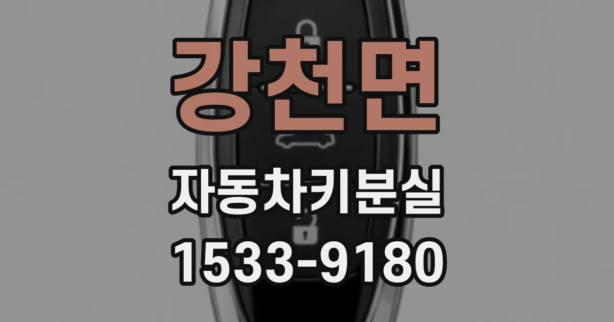 강천면 자동차키분실