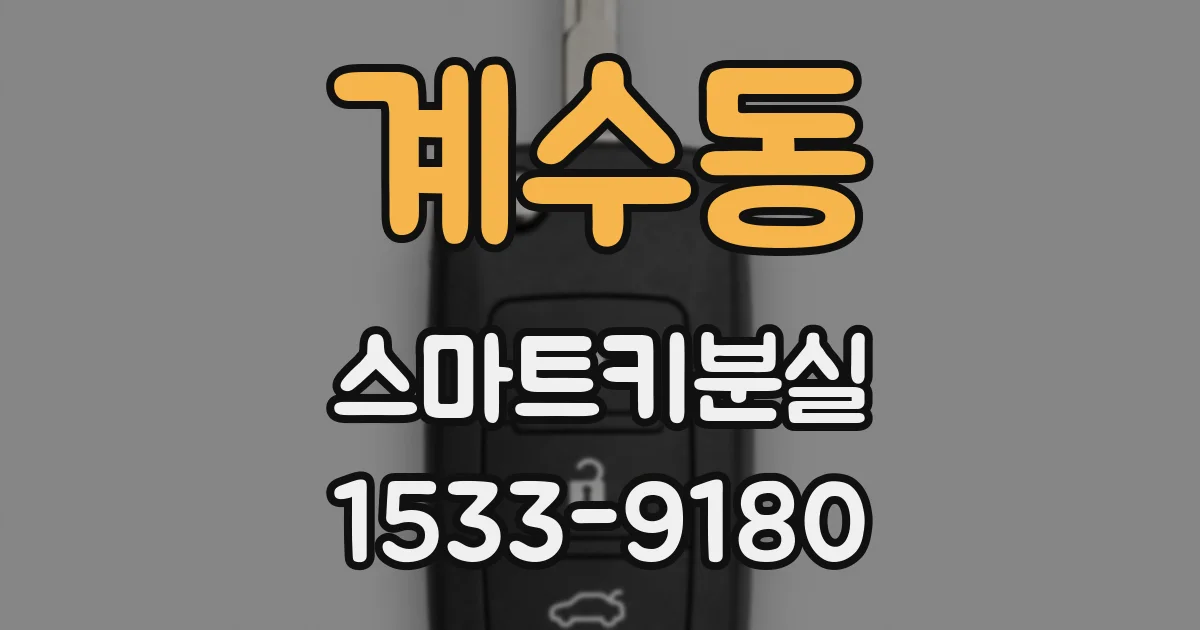 계수동 스마트키분실