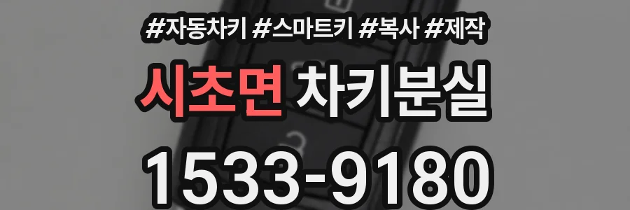 시초면 차키분실