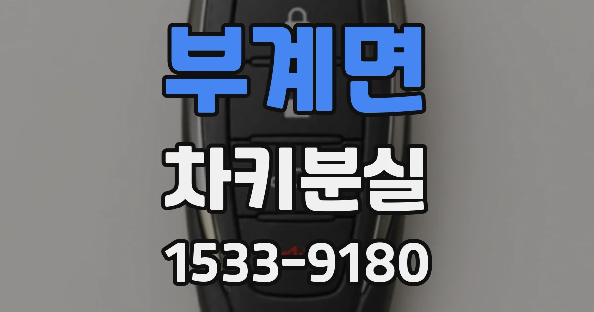 부계면 차키분실