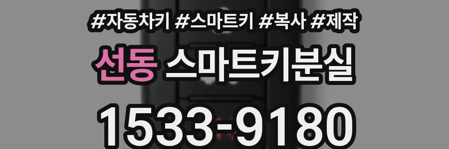 선동 스마트키분실
