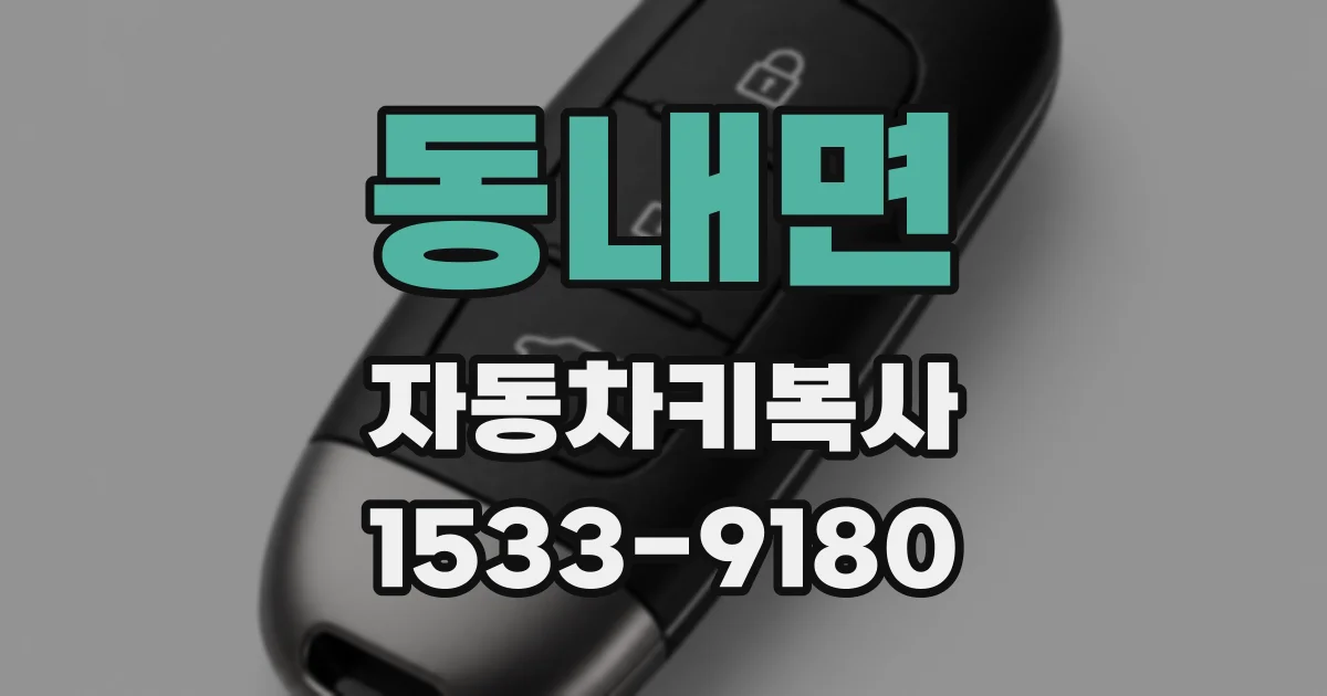 동내면 자동차키복사